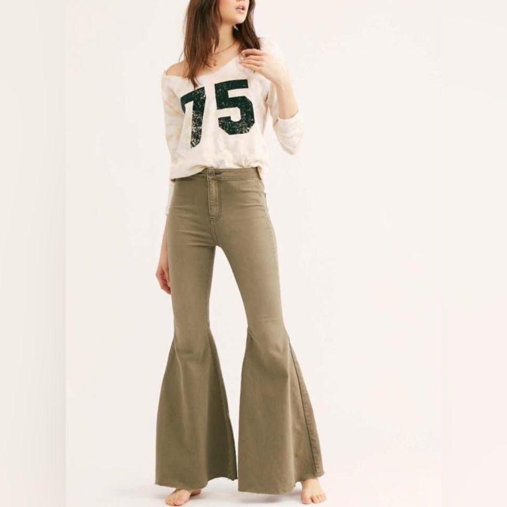 Free People Just Float On Flare Jeans